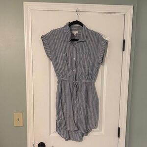 J. Jill Blue and White Striped Top